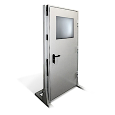 Дверь противопожарная однопольная с остеклением 900×2100 EI-30