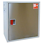 Пожарный шкаф ШПК-310 с дверцей из нержавеющая стали (540х650х235)